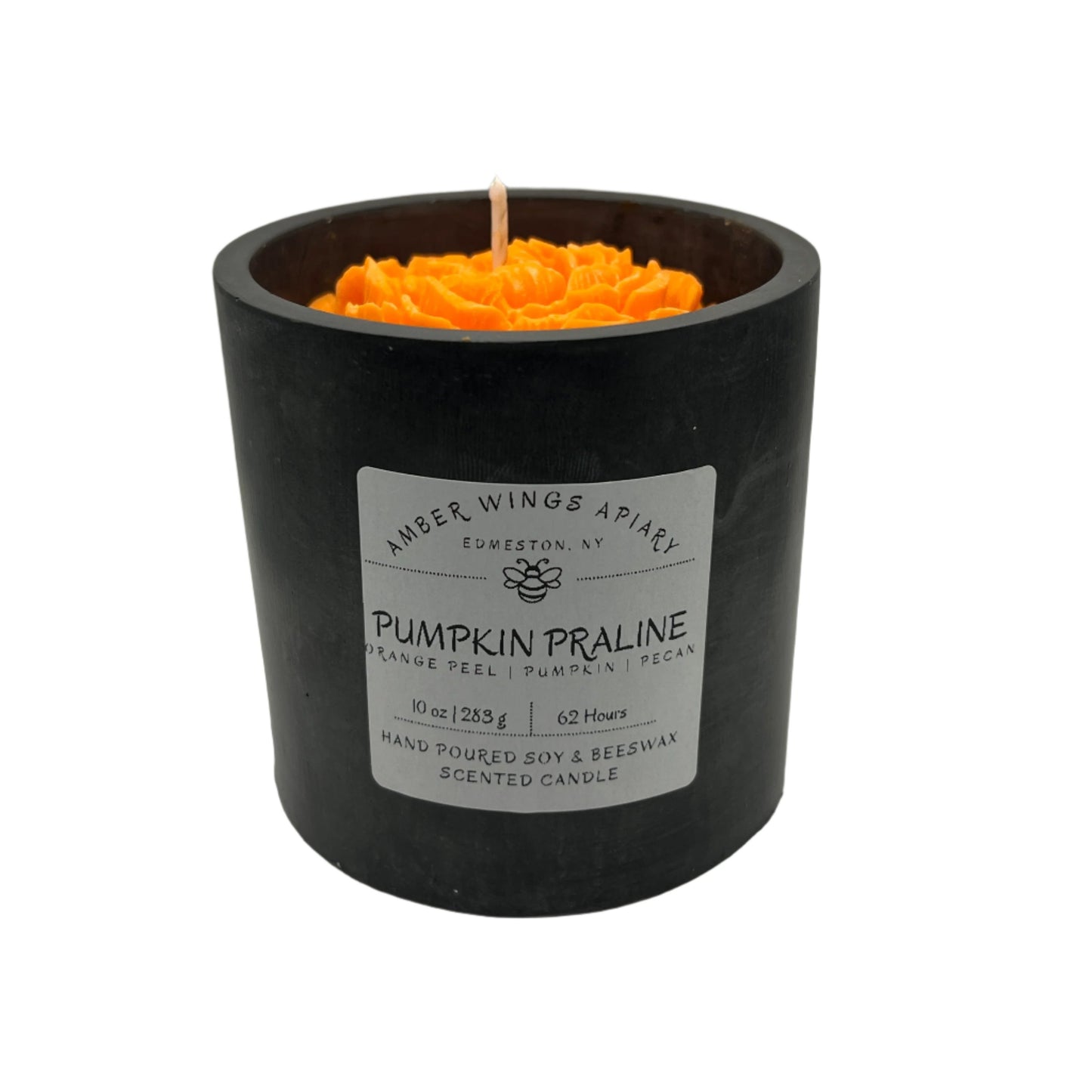 Pumpkin Praline Artisan Bloom Candle – 10oz Handcrafted Elegance