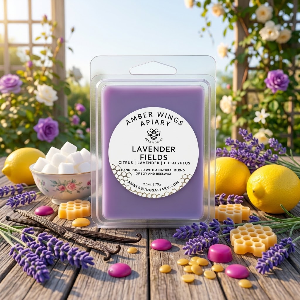 Lavender Fields Wax Melts - Amber Wings Apiary