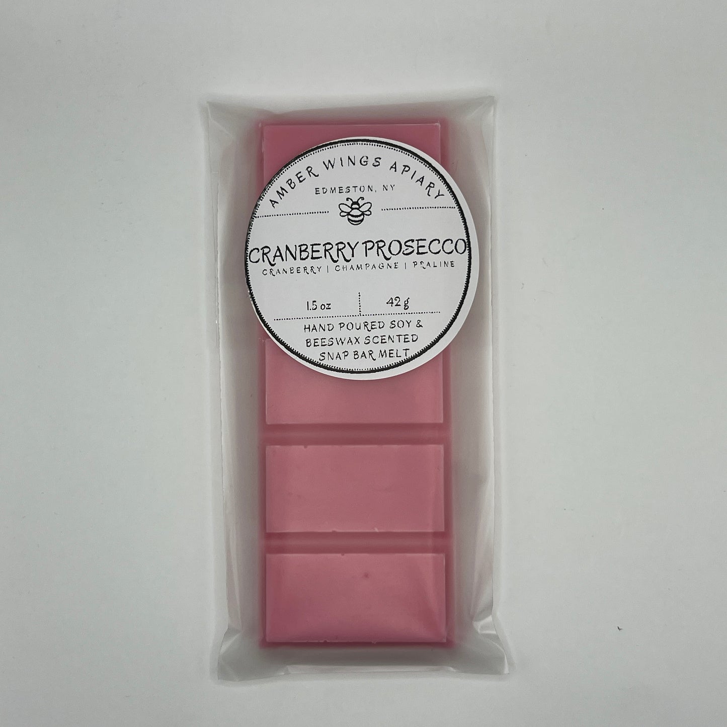 Cranberry Prosecco Wax Melt Snap Bar