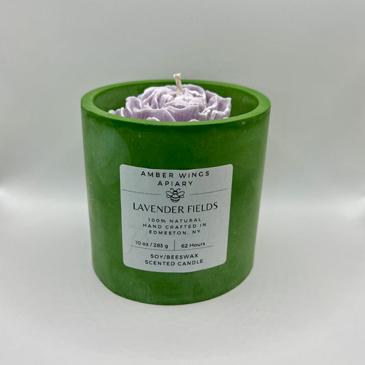 Large Lavender Fields Candle