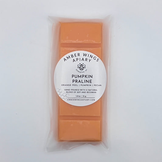 Pumpkin Praline Snap Melt Bar - 1.8oz Snap, Melt, Relax