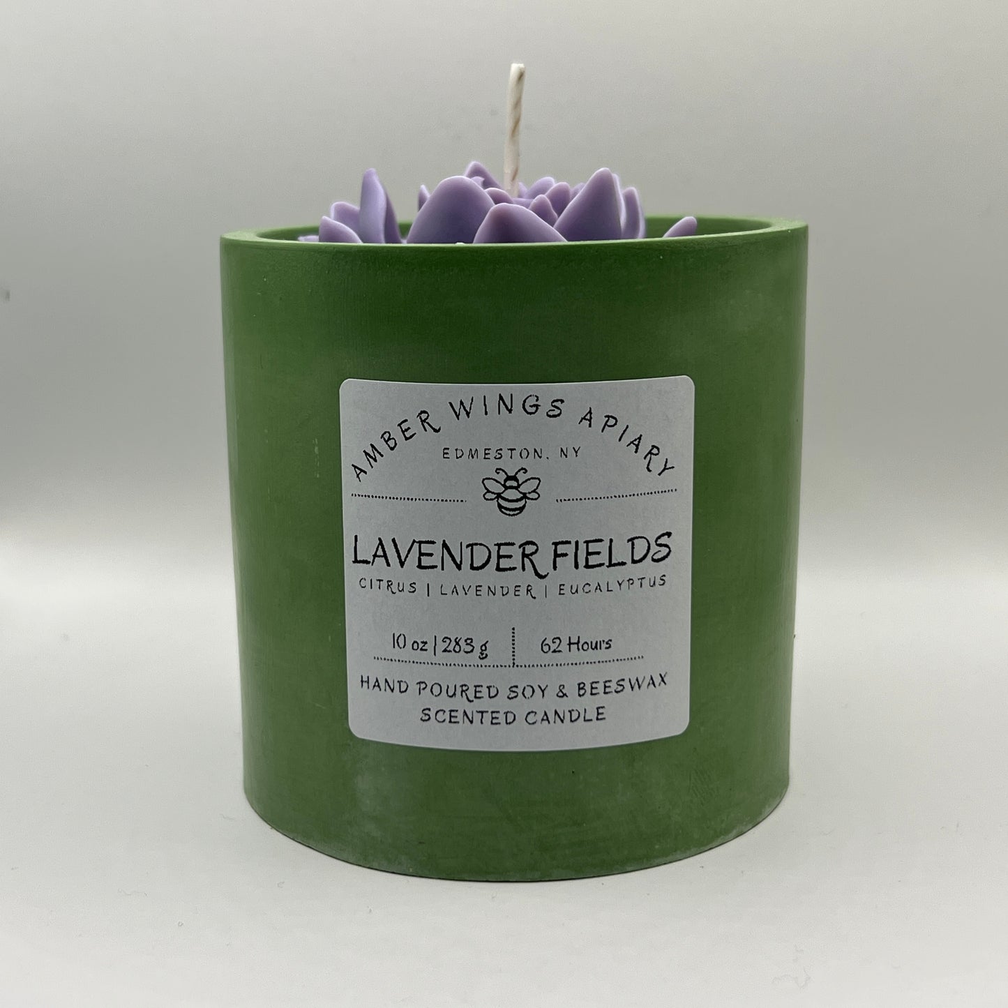 Lavender Fields Artisan Bloom Candle – 10oz Handcrafted Elegance