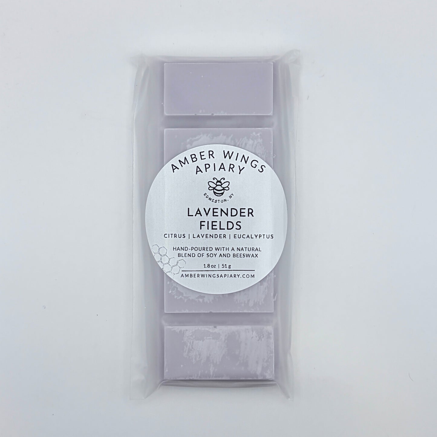 Lavender Fields Snap Melt Bar - 1.8oz Snap, Melt, Relax