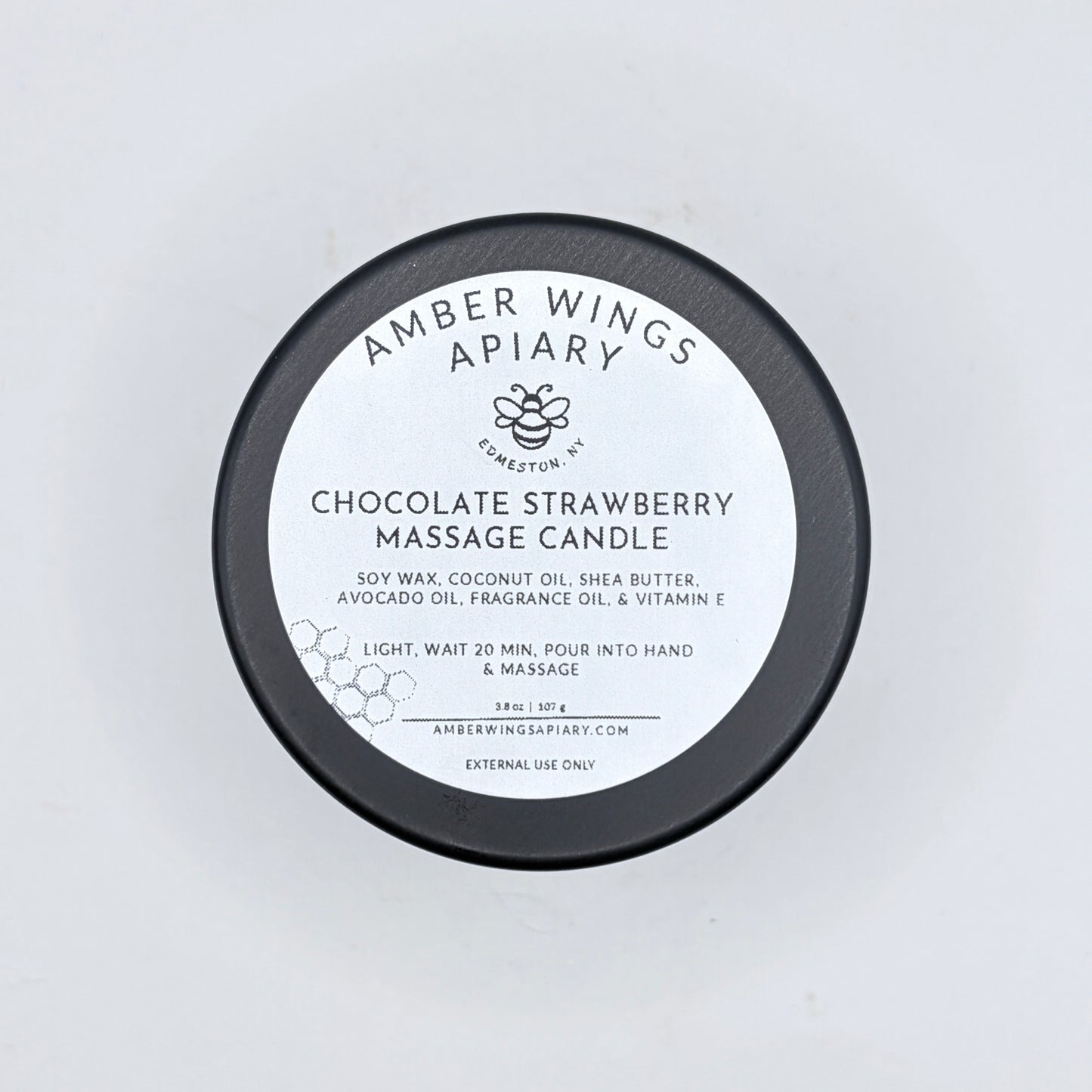 Chocolate Strawberry Massage Candle