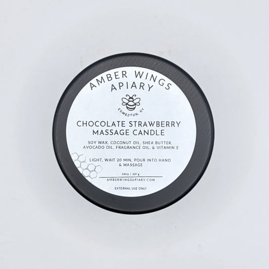Chocolate Strawberry Massage Candle