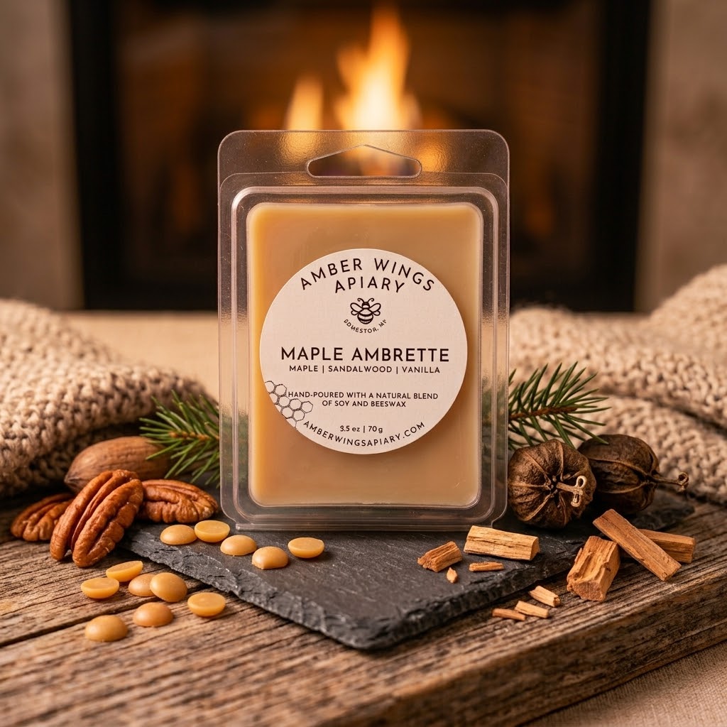 Maple Ambrette Wax Melts - Amber Wings Apiary