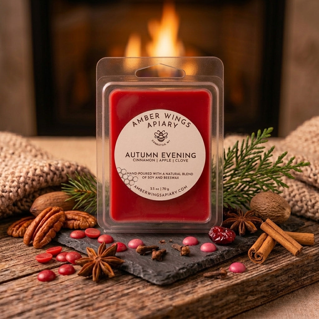 Autumn Evening Wax Melts - Amber Wings Apiary