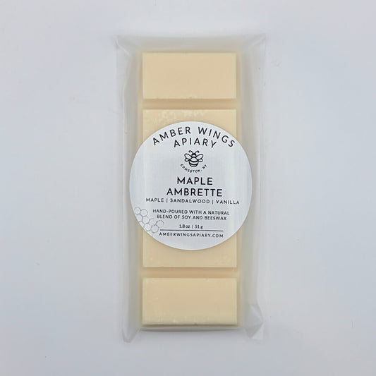Maple Ambrette Snap Melt Bar - 1.8oz Snap, Melt, Relax